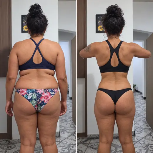 Antes e depois de cliente