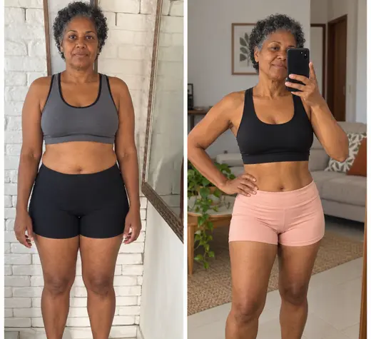 Antes e depois de cliente