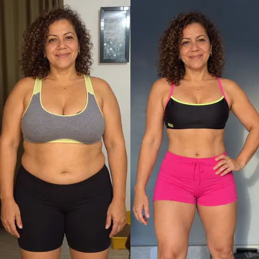 Antes e depois de cliente